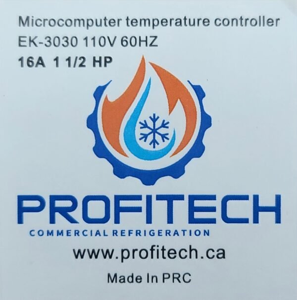 PROFITECH Universal Refrigeration Digital Controller EK-3030 16A 110V60HZ