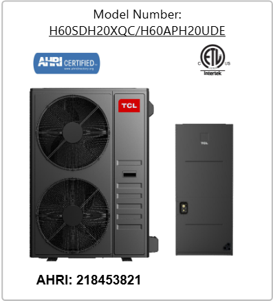 TCL Apex XS Series Unitary Heat Pump System 5 Ton (60.000 BTU)