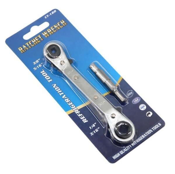 Ratchet Wrench DM-122 Curved type 3/16", 1/4" 5/16" 3/8