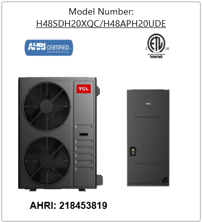 TCL Apex XS Series Unitary Heat Pump System 4 Ton (48.000 BTU)
