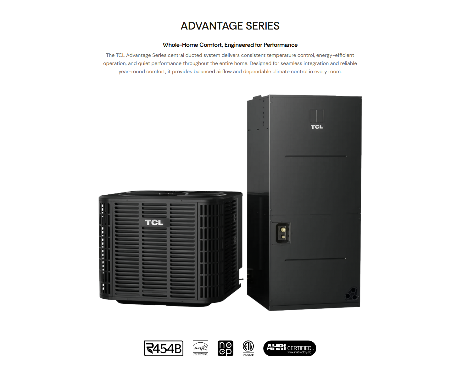 TCL Advantage Series Inverter Heat Pump System 5 Ton (60.000 BTU)
