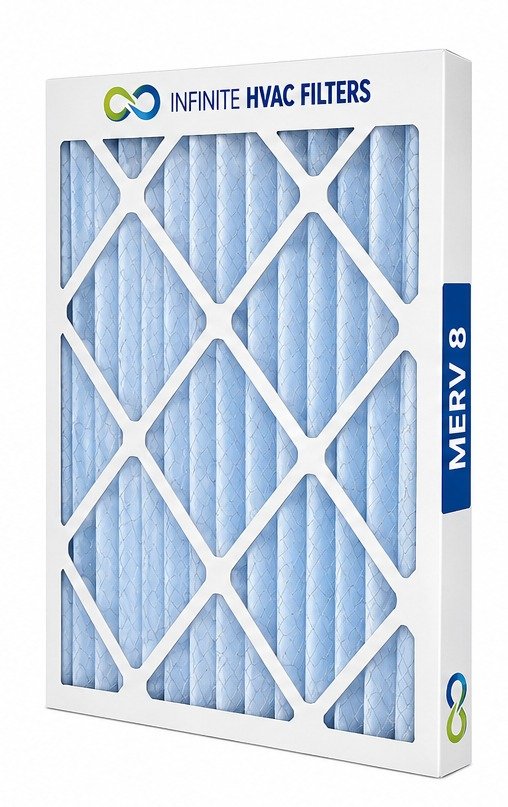 MERV 8 pleated HVAC air filter 10 x 10 x 1