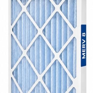 MERV 8 pleated HVAC air filter 12 x 20 x 1